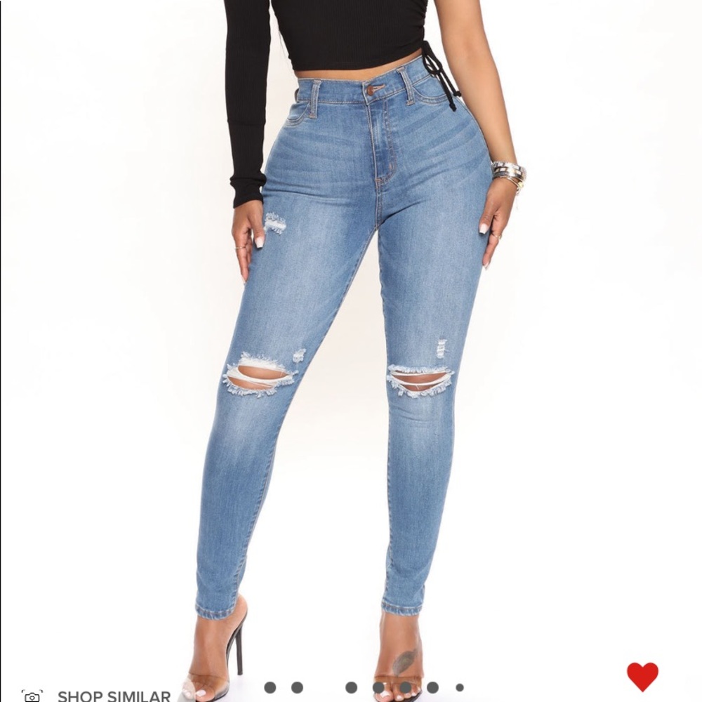Fashion nova women’s high rise skinny jeans